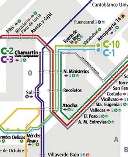 mapa cercanias madrid aeropuerto