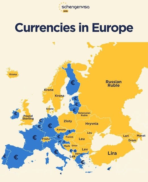 monedas en europa